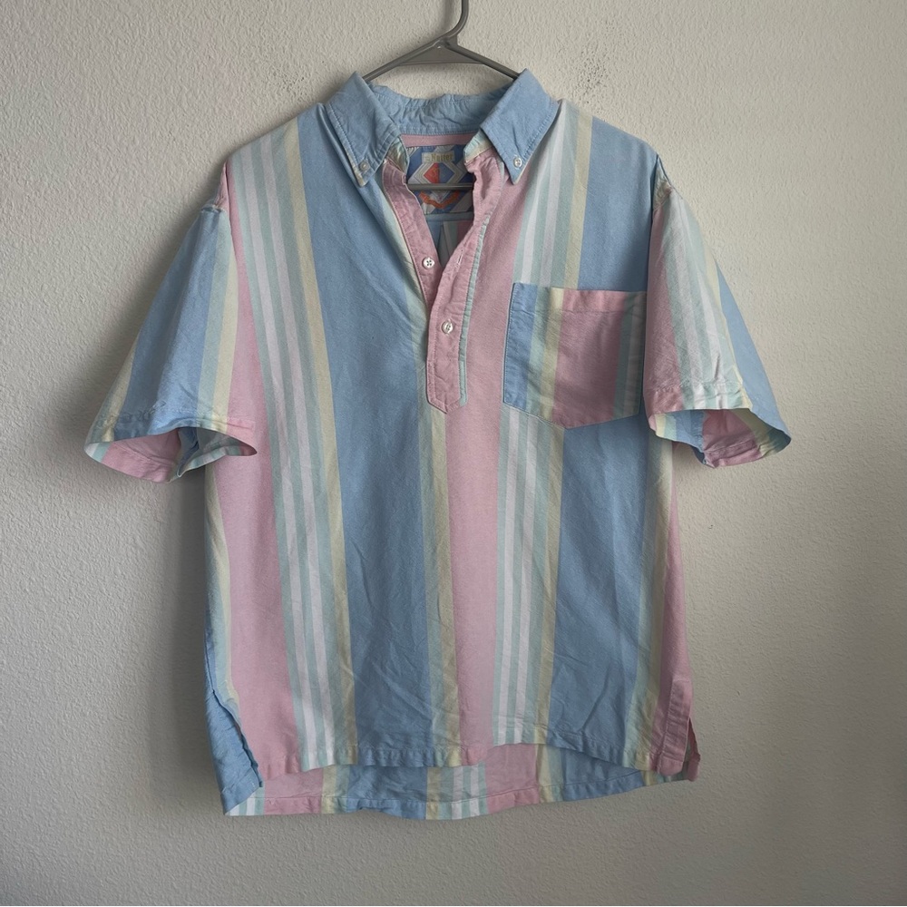 Chubbies The Nutter Short Sleeve Striped Popover … - image 2